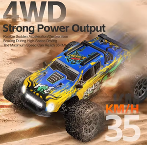 WLtoys SJY-164018 Camioneta Monstruo Todoterreno <span class=keywords><strong>RC</strong></span> 4x4 con Luces LED, Escala 1:<span class=keywords><strong>16</strong></span>, Motor 390, 2.4Ghz, RTR, Metálica - Product Image 2