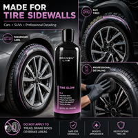 Brillant pour pneus, produit d'entretien pour pneus de voiture gris délavé et brillance noire longue durée, flacon souple, vente en gros OEM ODM