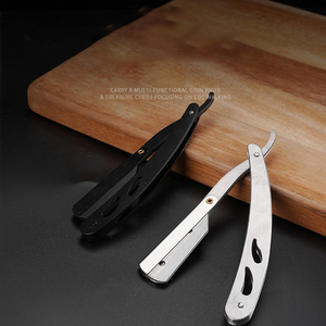 <span class=keywords><strong>Rasoir</strong></span> Droit Professionnel Pliant Rétro en Acier Inoxydable de Haute Qualité pour Barbiers - Product Image 6