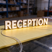 Letrero LED 3D Personalizable a Prueba de Agua con Forma de Gelatina, Control Táctil y por Aplicación, Opciones Multicolor para Uso Doméstico, Comercial y Exterior
