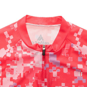 Camiseta de ciclismo de manga corta con cremallera completa, estampado de camuflaje Pixel, transpirable, que absorbe la humedad, para mujer, para bicicleta de carretera, entrenamiento MTB - Product Image 4
