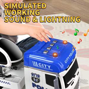 Jeu <span class=keywords><strong>de</strong></span> simulation <span class=keywords><strong>de</strong></span> gros camion EPT camion <span class=keywords><strong>de</strong></span> ferme construction incendie voiture <span class=keywords><strong>de</strong></span> <span class=keywords><strong>police</strong></span> véhicule ABS plastique semi camion jouets - Product Image 5