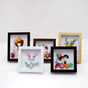Wholesale Small Size <strong>Square</strong> 6x6 8x8 10x10 Inch PS White Shadow Box <strong>Frames</strong> With Glass - Product Image 5