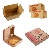 Machine de fabrication de boîtes à pizza en carton ondulé avec impression flexo, service amélioré