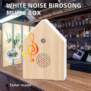 Moderno all'ingrosso bianco rumore uccello cinguettio carillon attira uccelli selvatici per giardino cortile alimentato a batteria imitando il canto degli uccelli - Product Image 2