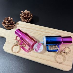 New Style <b>Mini</b> Cup Keychain Durian Cup Keyrings Lipstick Case <b>Backpack</b> Pendants Tumbler Cup Keyrings - Product Image 4