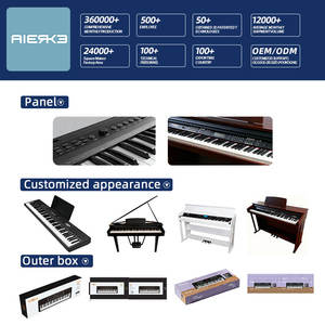 AIERKE Clavier électronique à marteau lourd à 88 touches <span class=keywords><strong>Piano</strong></span> numérique électrique vertical en acier avec interface MIDI État utilisé P2003 - Product Image 4