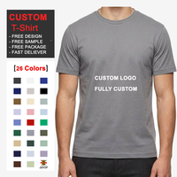 Kaos Custom 230g Katun Murni Desain Grafis Khusus Pria Streetwear Tebal