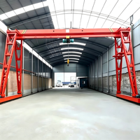 Grue portique monopoutre de 16 tonnes à commande à distance, optimisée pour la sécurité, pour entrepôt de matériaux de construction de ponts