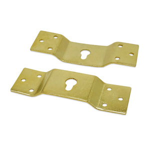 Brass <b>Picture</b> <b>Frame</b> <b>Hooks</b> Six Hole Concealed Wall Mounted Horizontal Gold Rectangle Metal Hangers - Product Image 3