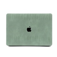 Étui de Protection Antichoc en Cuir PU à Motif Croco pour Ordinateur Portable MacBook Apple Air Pro 14 Pouces