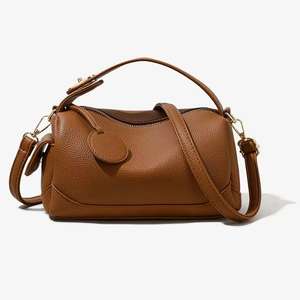 Personalización de Logotipo con un Pedido Mínimo de 10 Unidades, Cartera de Cuero PU Suave y Moderna para Mujer, Bolso Tipo Boston con Cremallera, Correa Extraíble, Capacidad de 3L+ - Product Image 5