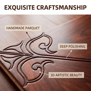 <span class=keywords><strong>Parquet</strong></span> en bois sur mesure fait main avec motifs incrustés pour la décoration personnalisée de la maison et les projets d'ingénierie - Product Image 3