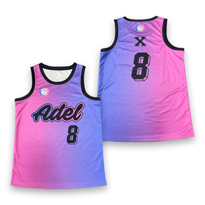 Maillot de basketball unisexe OEM à séchage rapide, personnalisé, 100 % polyester, vêtements de sport avec design imprimé par sublimation respirant - Product Image 2