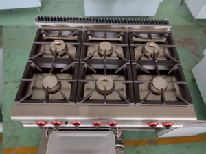 48 Inch Commercial Freestanding 6 Burners Gas Cooking <strong>Stove</strong> With Oven and Cabinet - Product Image 3
