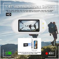 Caméra d'action Offre Spéciale Ultra HD 4K 30fps WiFi 170D casque étanche sous-marin caméra de sport d'enregistrement vidéo avec étui de charge