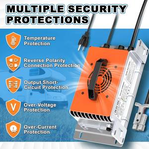 Cargador de Batería LiFePO4 de 29.2V 45A, Impermeable IP65, Activación de Batería a 0V para Montacargas, Cargador de Batería de Litio LifePO4 de 24V 25.6V - Product Image 5