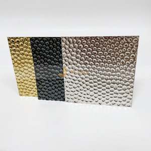 LL250 Factory Direct Sales Pvd Gold Black Silver <b>Mirror</b> Embossed Stainless Steel <b>Sheet</b> Honeycomb Pattern Embossed <b>Sheet</b> - Product Image 5