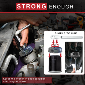 Juego de llaves de filtro de aceite tipo copa, 35 Uds., herramientas de reparación de vehículos para una fácil extracción del filtro de aceite durante el cambio de aceite del coche - Product Image 3
