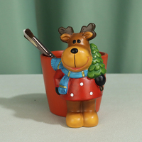 Usines de céramique artisanat personnalisé Statue conteneur porte-stylo noël orignal Souvenir Figurine décoration de la maison cadeau de vacances