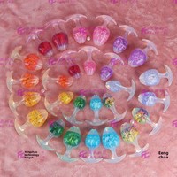 Plug anal en silicone Platinum Bean Sprout Wearable Aurora Crystal, dilatateur anal externe, jouet sexuel pour adultes unisexe SM disponible