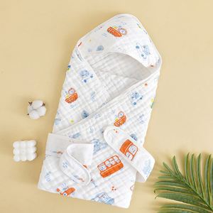 Organic Baby Bath Towel with Hood Cotton Thick New Born Poncho Toddler Baby Kids Bath Towel - Product Image 1