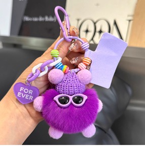 Dễ thương mềm sang trọng bóng Mặt dây chuyền phim hoạt hình điện thoại quyến rũ ánh sáng Keychain - Product Image 2