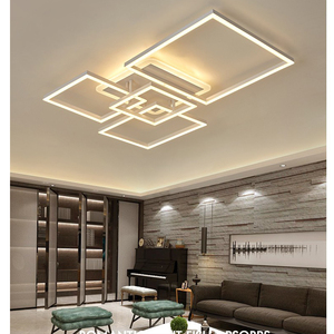 Moderno led <span class=keywords><strong>luminari</strong></span> nero bianco soggiorno camera da letto ristorante lampada da soffitto - Product Image 3
