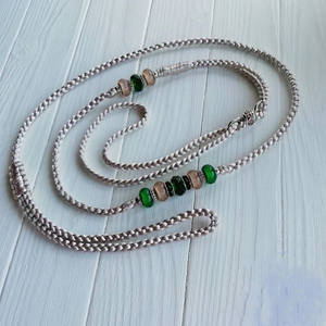 Bling Bead <span class=keywords><strong>Show</strong></span> Leash Thin Small <span class=keywords><strong>Dog</strong></span>-<span class=keywords><strong>show</strong></span>-leashes Profesional <span class=keywords><strong>Dog</strong></span> Training slip Plomo slip Lead Handsfree Rope - Product Image 4