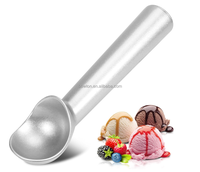 Ustensile de cuillère à biscuits en alliage d'aluminium à déclenchement facile pour ramasser la crème glacée