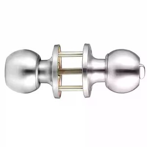 工場卸売 防水 耐久性 ステンレス製 二重入口 円筒形 チューブラー デッドボルト ドアノブ ロック ハンドルセット キー付き - Product Image 2