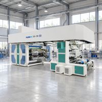 Machine d'impression flexographique CI automatique rouleau à rouleau pour tissu non tissé PP pour sacs fourre-tout réutilisables
