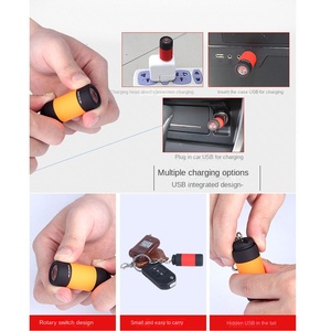 Linterna LED Recargable por USB, Multifuncional, de Luz Fuerte, para Llavero, Impermeable, para Senderismo, Camping y Actividades al Aire Libre - Product Image 3
