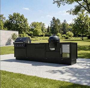 Mueble de Cocina para <span class=keywords><strong>Exterior</strong></span> de Acero Inoxidable con Diseño Anti-Insectos, Colores Modernos Personalizables, Diseño Moderno para Patio - Product Image 2