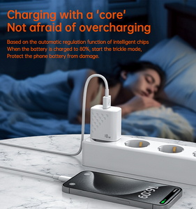 <span class=keywords><strong>Chargeur</strong></span> mural USB-C <span class=keywords><strong>18W</strong></span> PD QC3.0 avec câble long et durable de 1m, en ABS écologique, universel pour téléphones portables et ordinateurs portables - Product Image 5