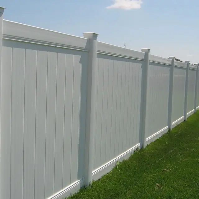 6 "x 8" White PVC Fencing Garden PVC Fencing weiß vinyl zaun panel