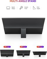 Moniteur portable AHXJKA 16 pouces IPS 1200P 60Hz avec double haut-parleur, support VESA, un seul câble, multi-écrans, compatible Win/Mac/Console