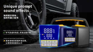 12V 150PSI 2*25MM Dual Cylinder Wired Tire 30L/min Portable Heavy Duty Pump With Power Cord T2504 High-Power Dual - Product Image 4
