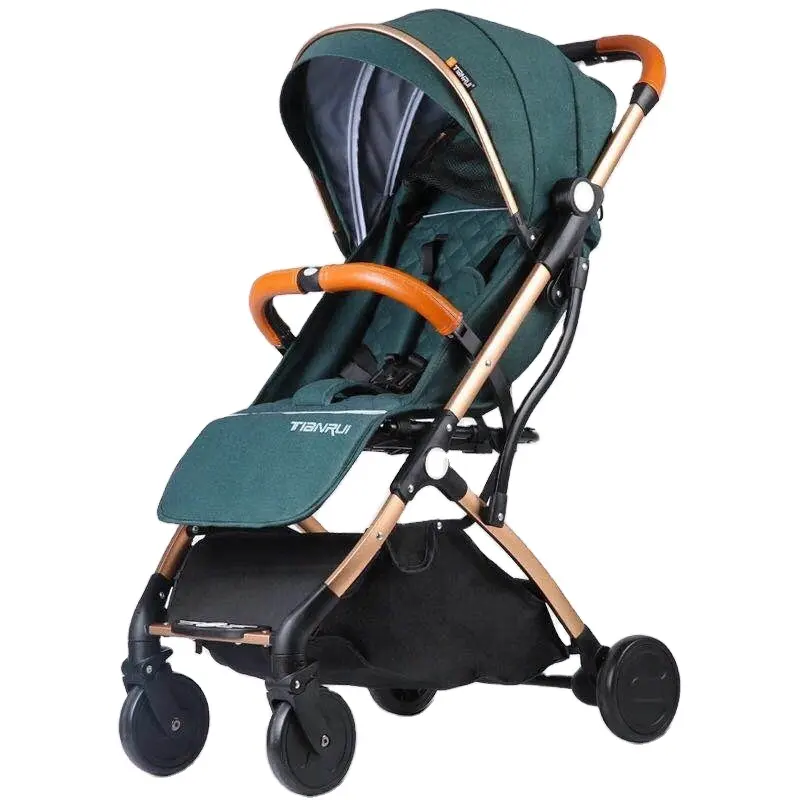 Poussette de luxe 3 en 1 pour bébé, légère, Portable, haut paysage, réversible, rose, pour maman