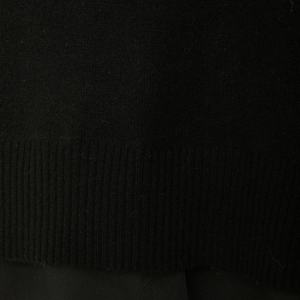 Vestido de Punto de Lana de Color Sólido, Vestido de Suéter de Manga Larga para Otoño con Cuello Redondo, Estilo Casual, Material de Algodón para Mantener el Calor - Product Image 6