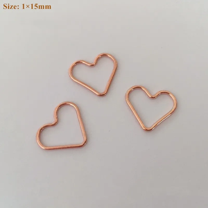 Nhẫn Tình Yêu Lấp Đầy Màu Vàng 14K 1/20 Cho Vòng Tay Vòng Cổ Vòng Khép Kín Trái Tim Kết Nối Thủ Công Phụ Kiện Trang Sức - Product Image 3