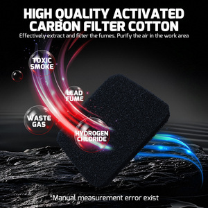 Extracteur de fumée de soudure YIHUA 948DQ-V avec filtre et 2 supports de soudeur, filtration minimale pour soudure à l'étain W295 - Product Image 2