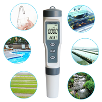 Testeur numérique de pH 3-en-1 multifonction en plastique pour l'eau potable (pH, TDS, température)
