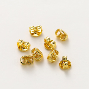 Butterfly <b>Earring</b> <b>Backs</b> 18k Gold Plated Copper Alloy Unisex Jewelry Accessories For <b>Earrings</b> Gift Yiwu Origin GA0025 - Product Image 1