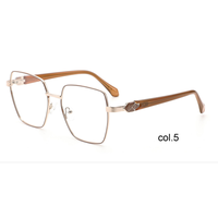 Gafas de Lectura Unisex YJ702 con Marco Metálico Cuadrado de Aro Completo - Diseño Ligero y Moderno para Adultos