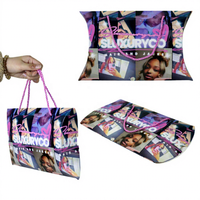 Boîtes d'emballage en papier personnalisées avec logo pour oreillers, avec poignée, pour extensions de cheveux humains et perruques – Vente en gros