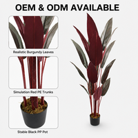 Plante artificielle Strelitzia (Oiseau de paradis) sur mesure, fabricant OEM/ODM, verdure artificielle pour commandes en gros et exportation