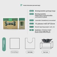 Sacs à déchets pour animaux de compagnie biodégradables, épaissis, écologiques, certifiés EPI, en polyéthylène haute densité, type enroulable
