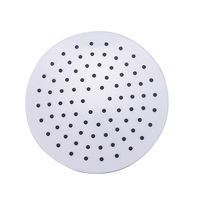 Pommeau de douche suspendu chromé ABS à effet pluie, haute pression, sortie d'eau unique, installation facile, pour salle de bain, hôtel, toilettes