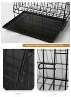 Cage pour chien en métal de haute qualité Cage pour chien en pente métallique Caisse pour animaux de compagnie pliable pour voyage en voiture facile Petits animaux Hotsale Enclosure Box Packing